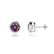 TYME - Beze Edge Alexandrite Earrings 18k White Gold Earrings Lily Arkwright