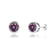 TYME - Beze Edge Alexandrite Earrings 18k White Gold Earrings Lily Arkwright