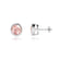 TYME - Beze Edge Champagne Sapphire Earrings 18k White Gold Earrings Lily Arkwright