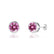 TYME - Beze Edge Pink Sapphire Earrings Platinum Earrings Lily Arkwright