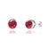 TYME - Beze Edge Ruby Earrings 18k White Gold Earrings Lily Arkwright