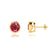 TYME - Beze Edge Ruby Earrings 18k Yellow Gold Earrings Lily Arkwright