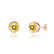 TYME - Beze Edge Yellow Sapphire Earrings 18k Rose Gold Earrings Lily Arkwright