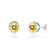 TYME - Beze Edge Yellow Sapphire Earrings 18k White Gold Earrings Lily Arkwright