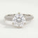 VICTORIA - Round Lab Diamond 18k White Gold Shoulder Set Ring
