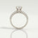 VICTORIA - Round Lab Diamond 18k White Gold Shoulder Set Ring