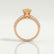 VICTORIA - Round Yellow Lab Diamond 18k Rose Gold Shoulder Set Ring