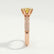 VICTORIA - Round Yellow Lab Diamond 18k Rose Gold Shoulder Set Ring