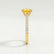 VIOLA - Yellow Sapphire Oval & Diamond 18k Yellow Gold Shoulder Set Ring