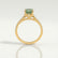 VIOLA - Emerald Green Lab Diamond 18k Yellow Gold Shoulder Set