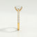 VIOLA - Emerald Lab Diamond 18k Yellow Gold Shoulder Set