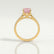 VIOLA - Emerald Pink Lab Diamond 18k Yellow Gold Shoulder Set