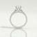 Viola oval lab diamond shoulder set 18k white gold platinum engagement ring