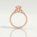 VIOLA - Pear Pink Lab Diamond 18k Rose Gold Shoulder Set