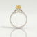 VIOLA - Pear Yellow Lab Diamond Platinum Shoulder Set