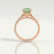 VIOLA - Radiant Green Lab Diamond 18k Rose Gold Shoulder Set