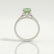 VIOLA - Radiant Green Lab Diamond Platinum Shoulder Set