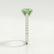 VIOLA - Radiant Green Lab Diamond Platinum Shoulder Set
