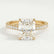 VIOLA - Radiant Lab Diamond 18k Yellow Gold Shoulder Set