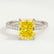 VIOLA - Radiant Yellow Lab Diamond Platinum Shoulder Set