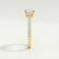 Viola round lab diamond shoulder set 18k yellow gold engagement ring