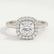 VIOLETTE - Cushion Lab Diamond 18k White Gold Halo