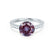 VIOLA - Round Alexandrite Solitaire Engagement Ring 950 Platinum