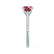 VIOLA - Round Ruby Solitaire Engagement Ring 18k White Gold
