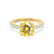 VIOLA - Round Yellow Sapphire Solitaire Engagement Ring 18k Yellow Gold