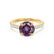 VIOLA - Round Alexandrite Solitaire Engagement Ring 18k Yellow Gold