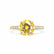 VIOLA - Round Yellow Sapphire Solitaire Engagement Ring 18k Yellow Gold