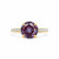 VIOLA - Round Alexandrite Solitaire Engagement Ring 18k Yellow Gold