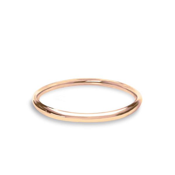 - Petite Plain Wedding Ring 9k Rose Gold Wedding Bands Lily Arkwright