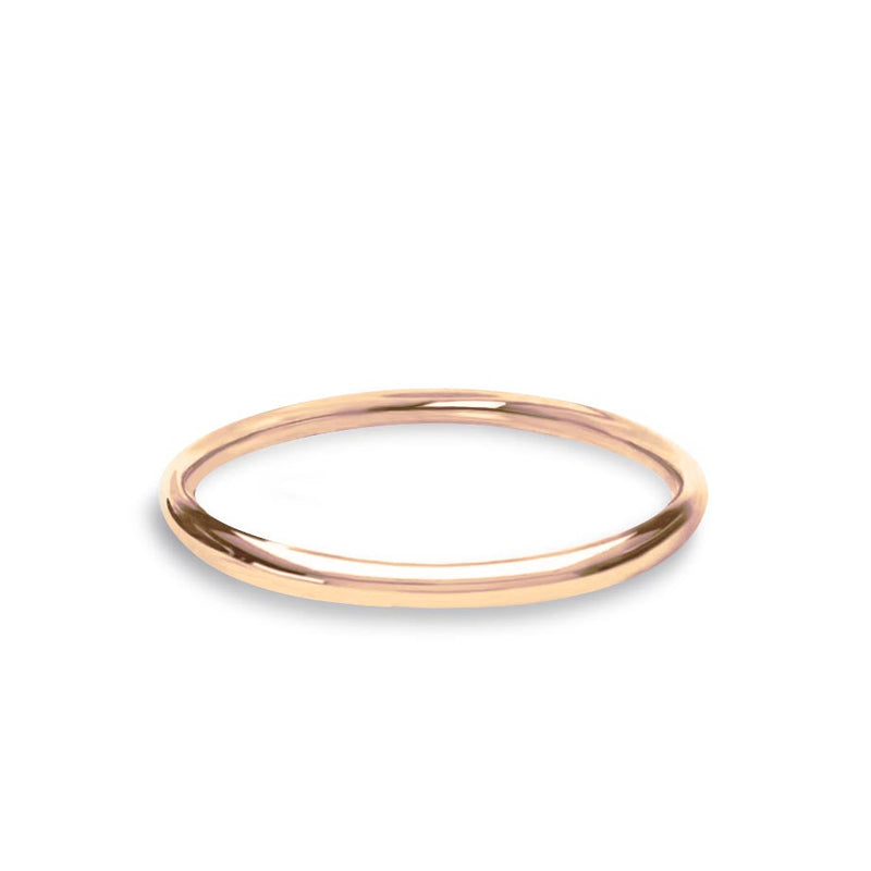 - Petite Plain Wedding Ring 9k Rose Gold Wedding Bands Lily Arkwright