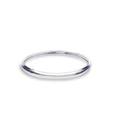 - Petite Plain Wedding Ring 9k White Gold Wedding Bands Lily Arkwright