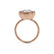 ZELLA - Elongated Cushion Lab Diamond East West Button Back Engagement Ring Inspired by Zendaya