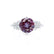 ALYA - Round Alexandrite Starburst Cluster Shoulder Set Engagement Ring 950 Platinum