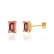 AVIANA - Emerald Champagne Sapphire 18k Yellow Gold Stud Earrings Earrings Lily Arkwright