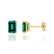 AVIANA - Grown Emerald 18k Yellow Gold Stud Earrings Earrings Lily Arkwright