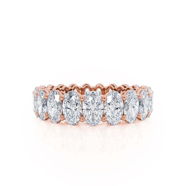 BALAD - 18k Rose Gold Oval Statement Eternity Eternity Lily Arkwright