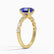 ALLURE - Oval Blue Sapphire Solitaire Engagement Ring 18k Yellow Gold