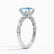 ALLURE - Oval Aqua Spinel Solitaire Engagement Ring 950 Platinum