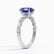ALLURE - Oval Blue Sapphire Solitaire Engagement Ring 950 Platinum