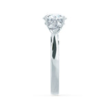 BLOSSOM - Oval Lab Diamond & Pear Lab Diamond 950 Platinum Trilogy Ring