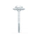 BLUSH - Round Moissanite & Diamond 950 Platinum Petite Halo Ring Engagement Ring Lily Arkwright