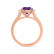 CECILY - Lab Grown Alexandrite & Diamond 18k Rose Gold Halo Ring Engagement Ring Lily Arkwright