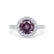 CECILY - Lab Grown Alexandrite & Diamond Platinum 950 Halo Ring Engagement Ring Lily Arkwright