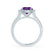 CECILY - Lab Grown Alexandrite & Diamond Platinum 950 Halo Ring Engagement Ring Lily Arkwright