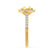 CECILY - Lab Grown Yellow Sapphire & Diamond 18k Yellow Gold Halo Ring Engagement Ring Lily Arkwright