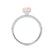 COCO - Elongated Cushion Cut Champagne Sapphire 18k White Gold Petite Hidden Halo Triple Pavé Engagement Ring Lily Arkwright